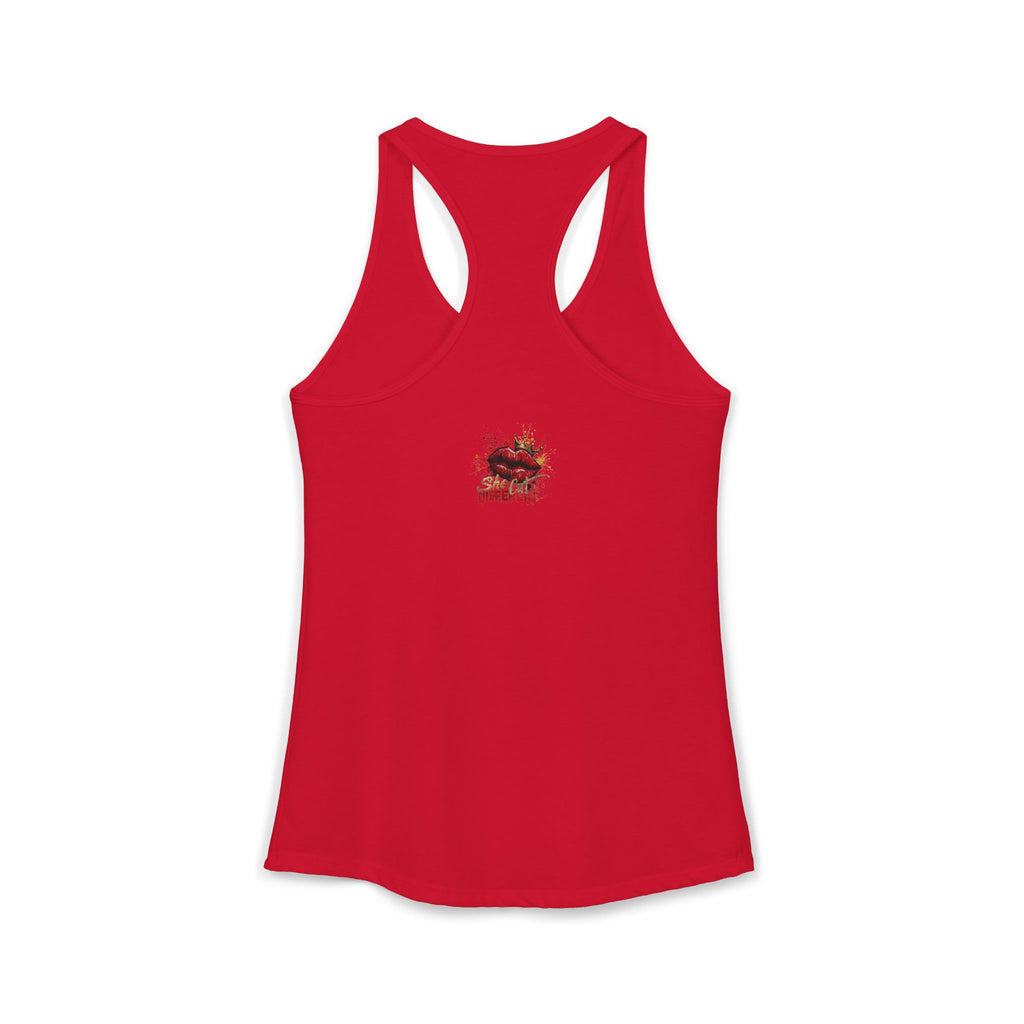 Sitting Pretty: Unbothered — Lady Barber Racerback Tank