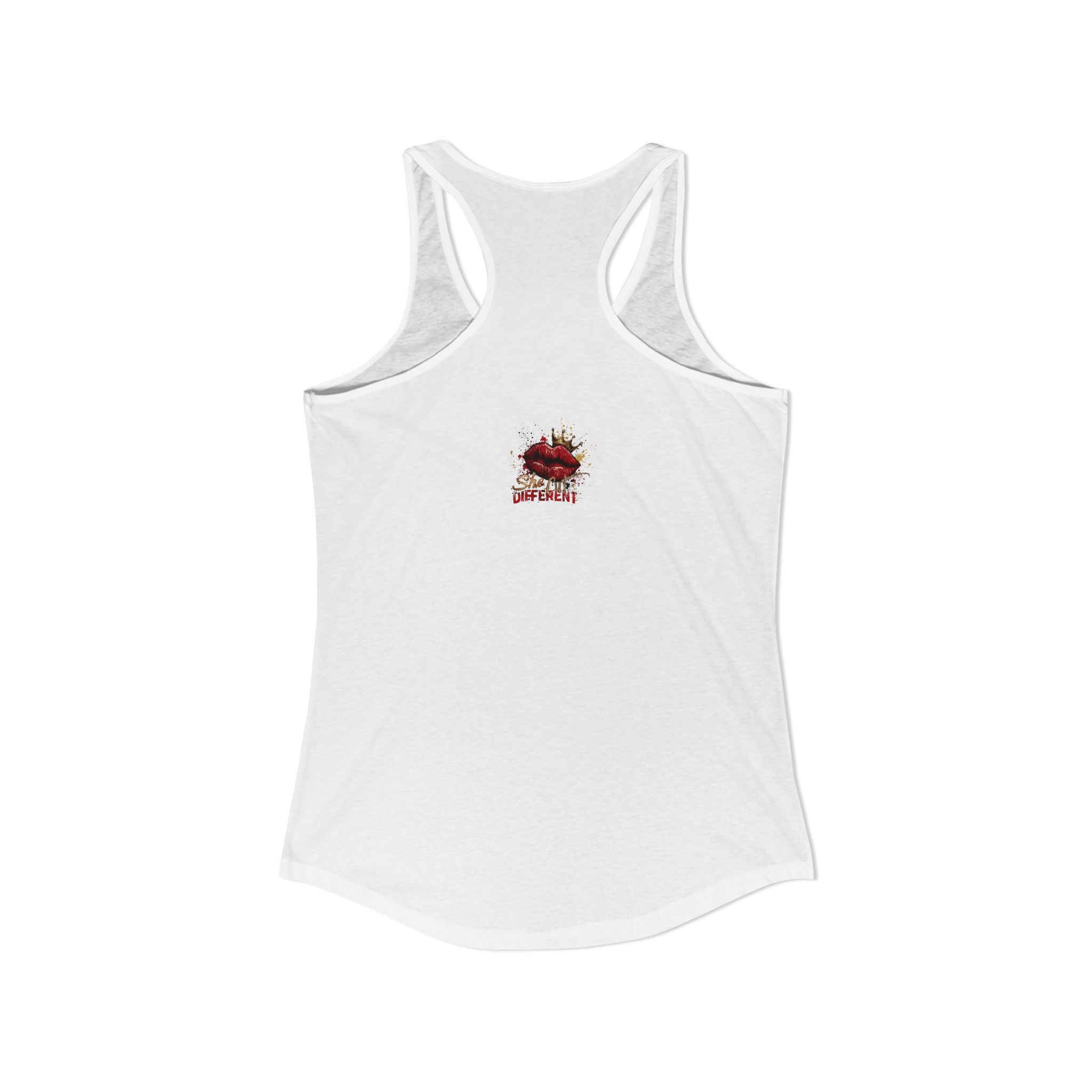 Sitting Pretty: Unbothered — Lady Barber Racerback Tank