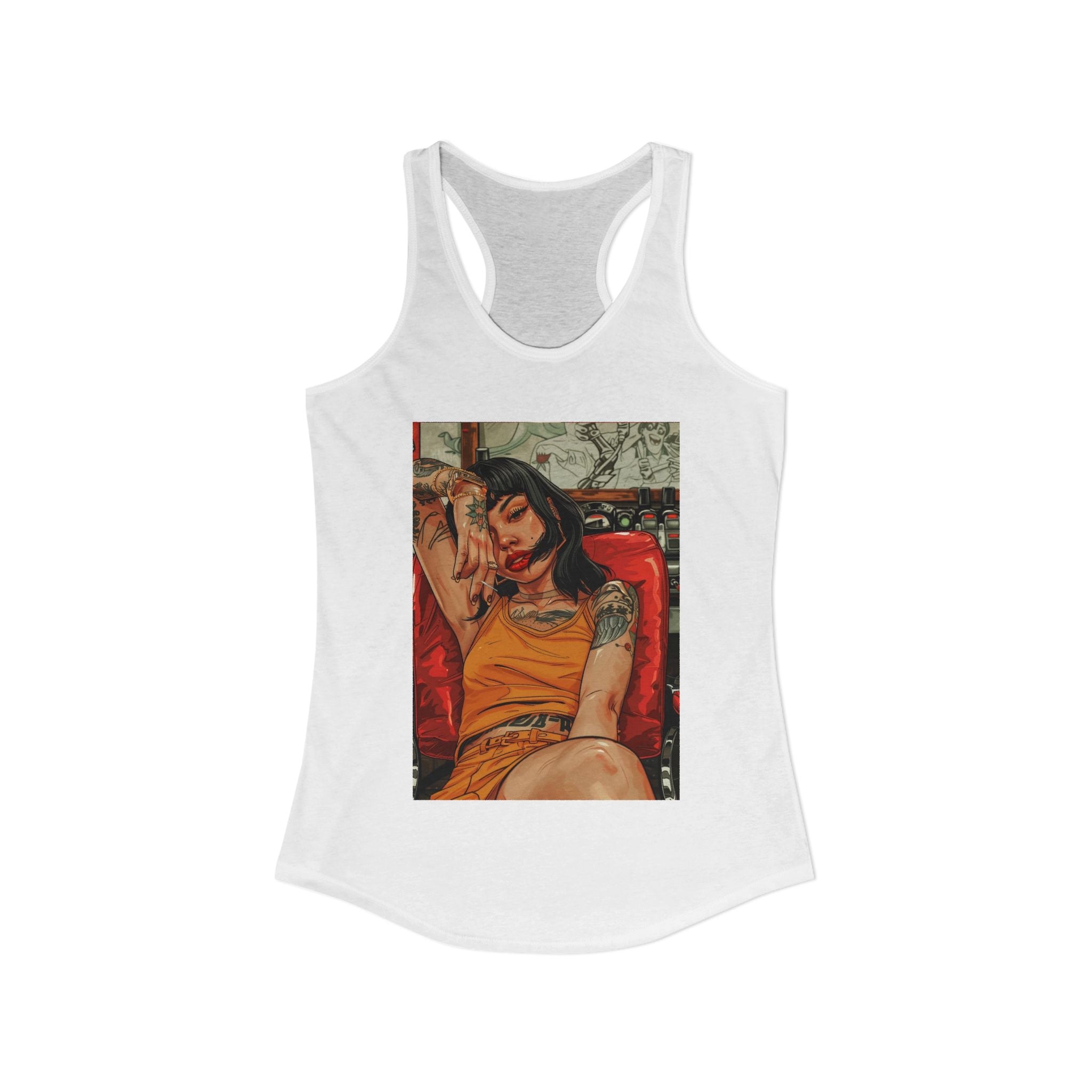 Sitting Pretty: Clocked Out — Lady Barber Racerback Tank