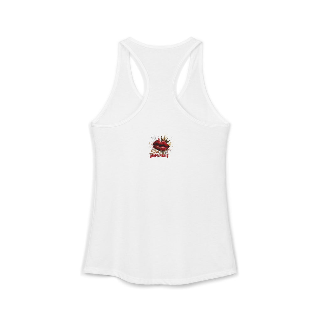 Sitting Pretty: Unbothered — Lady Barber Racerback Tank