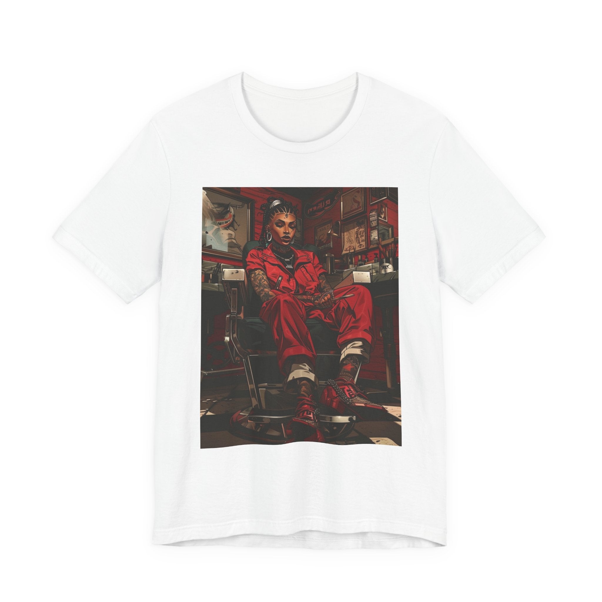 Sitting Pretty: Red Chair Energy - Lady Barber Tee