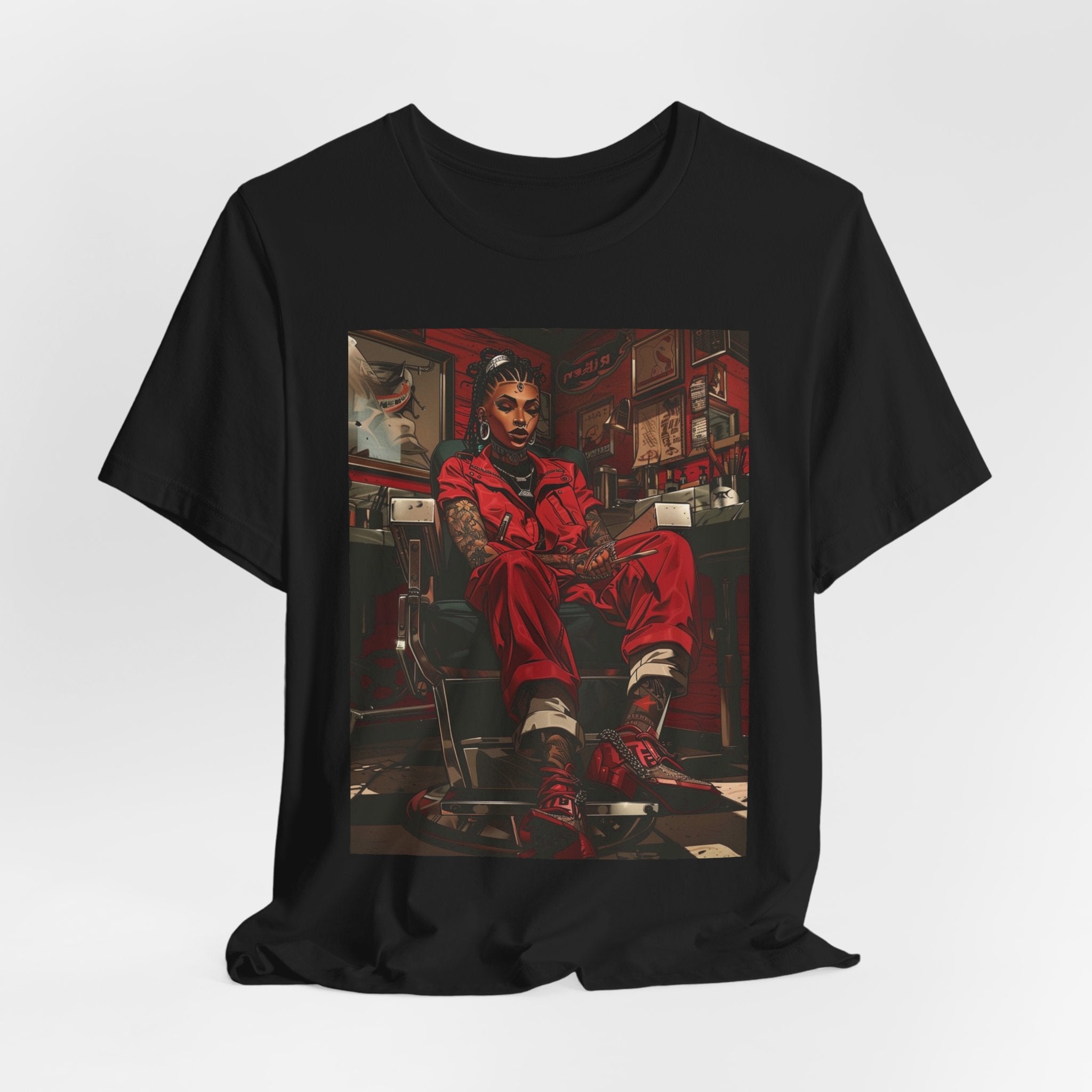 Sitting Pretty: Red Chair Energy - Lady Barber Tee